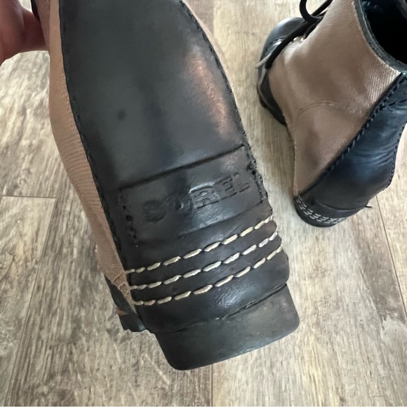 SOREL 1964 Premium Wedge Lace Up Boots Bluff Black/Tan NL2174 - Picture 12 of 13
